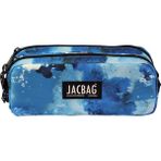 Jacbag Dual Pouch-Iki Bölmeli Kalem Kutusu - Mavi - Beyaz