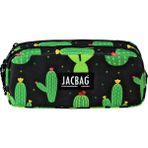Jacbag Dual Pouch-Iki Bölmeli Kalem Kutusu - Siyah - Yeşil