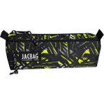 Jacbag Dual Prıme-Çift Bölmeli Üçgen Tip Kalem Kutusu - Açık Sarı - Siyah