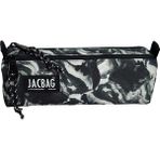 Jacbag Dual Prıme-Çift Bölmeli Üçgen Tip Kalem Kutusu - Gri - Beyaz