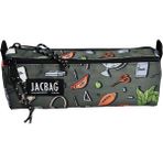 Jacbag Dual Prıme-Çift Bölmeli Üçgen Tip Kalem Kutusu - Gri - Turuncu