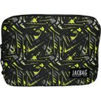 Jacbag Fermuarlı Tablet Çantası 10-11 İnç Uyumlu Suya Dayanıklı Polyester Sarı Renk - Sarı Geometrik