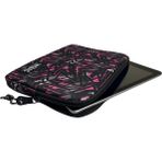Jacbag Fermuarlı Tablet Çantası Pembe Renk 10-11 İnç Tabletler İçin Suya Dayanıklı Polyester - Pembe Geometrik