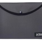 Jacbag Gri Erkek A4 Çıtçıtlı Dosya Defter Tablet ve Evrak Çantası
