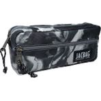 Jacbag İki Bölmeli Kalem Kutusu 21x9x3.5 cm Siyah Renk 100 Adet Kırtasiye Ürünleri İçin - Gri