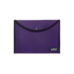 Jacbag Kadın A4 Çıtçıtlı Dosya Defter Tablet Mor Evrak Çantası