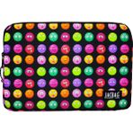 Jacbag Laptop Çantası Fermuarlı Renkli Desenli 38x26 cm 9+ Yaş İçin Hafif ve İnce - Fuşya