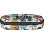 Jacbag Oval Kalem Kutusu Medıum - Beyaz - Turuncu