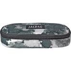 Jacbag Oval Kalem Kutusu Medıum - Gri - Beyaz