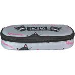 Jacbag Oval Kalem Kutusu Medıum - Gri - Siyah