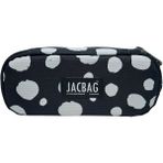 Jacbag Oval XL Kalem Kutusu - Beyaz - Siyah