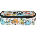 Jacbag Oval Xl Kalem Kutusu - Beyaz - Turuncu