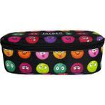 Jacbag Oval XL Kalem Kutusu - Fuşya - Turuncu