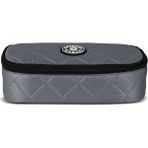 Jacbag Oval Xl Soft-Oval Tip Büyük Boy Kapitone Kalem Kutusu - 1 Adet - Gri
