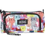 Jacbag Prime İki Bölmeli Kalem Kutusu Bej Polyester Malzeme ile 90-100 Kalem Kapasitesi