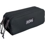 Jacbag Siyah İki Bölmeli Su Geçirmez Dayanıklı 600D Polyester 100 Kalem Kapasiteli Büyük Kalem Kutusu