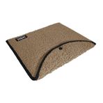 Jacbag Teddy Peluş Bej Çıtçıtlı Kadın Dosya Çanta Kitap Defter Tablet Notebook için