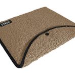 Jacbag Teddy Peluş Bej Çıtçıtlı Kadın Dosya Çanta (Kitap Defter Tablet Notebook)