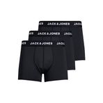 Jack & Jones 12182421 Black Microfibre 3'lü Erkek Boxer