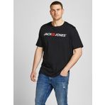 Jack & Jones 12184987 Siyah Jack Jones Yazılı Erkek T-shirt