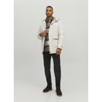 Jack & Jones 12211896 Jjetıko Parka Sn Bej Erkek Kapüşonlu Mont