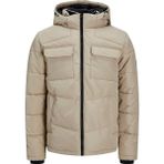 Jack & Jones 12212233 Bej Jjbrady Regular Fit Yalıtımlı Kapüşonlu Şişme Erkek Mont