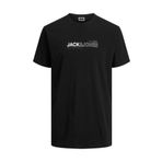Jack & Jones 12215655 Siyah Erkek T-shirt