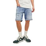 Jack & Jones 12229210 Erkek Şort, Blue Denim, M