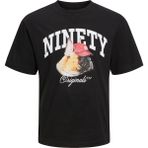Jack & Jones 12229290-Black Jordenım Dog Tee Ss Crew Neck Siyah Erkek T-shirt