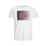 Jack & Jones 12233999 Jjecorp Logo Tee Play SS O-Neck Noos Beyaz Erkek T-shirt