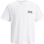 Jack & Jones 12234270-Brigh Jorpalma Back Tee Ss Crew Neck Beyaz Erkek T-shirt