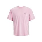 Jack & Jones 12235224 Jortulum Graffiti Tee Ss Crew Neck Pembe Erkek T-shirt