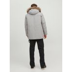 Jack & Jones 12235858_JJEWING PARKA SN Gri Erkek Mont