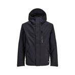 Jack & Jones 12238882 Jormont Shell Siyah Erkek Mont