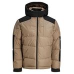 Jack & Jones 12239001 Mountain Trail Krem Suya Dayanıklı Jcootis SN Erkek Günlük Mont