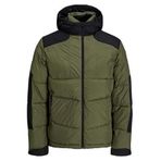 Jack & Jones 12239001 Olive Night Suya Dayanıklı Jcootis SN Yeşil Erkek Günlük Mont