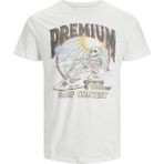 Jack & Jones 12239252-Cloud Jprbluvıntage Tee Tg Beyaz Erkek T-shirt