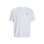 Jack & Jones 12253435 Jcotriangle Tee SS Crew Neck SN White Erkek T-shirt