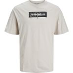 Jack & Jones 12253477 Bej O Yaka Erkek T-Shirt