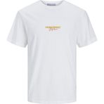 Jack & Jones 12255557 Joraruba Puff Brandıng Baskılı Beyaz Erkek T-shirt