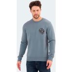 Jack & Jones 12256818 Mavi Erkek Sweatshirt