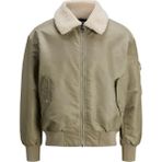 Jack & Jones 12261827 Jorqueens Bomber Jacket Erkek Ceket - Yeşil
