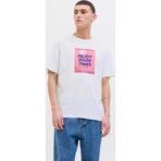 Jack & Jones 12269429-01 Jjporto Tee SS Crew Neck Beyaz Erkek T-shirt