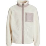 Jack & Jones 12278784 Teddy Peluş Erkek Ceket Bej Renkli Yüksek Dik Yaka Konforlu Günlük Kullanım İçin - XL