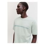 Jack & Jones Açık Gri Erkek Regular Fit Çizgili T-Shirt 12289936 Jcofusıon Brand Tee Crew