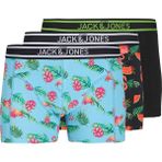 Jack & Jones Additionals Jacwatermelon Logolu Pamuklu 3 Pack Boxer Erkek Boxer 12273099 - Siyah - Açık Mavi