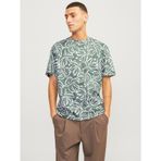 Jack & Jones All Over Print Laurel Wreath Yuvarlak Yaka Erkek T-shirt