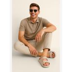 Jack & Jones Arizona Eva Bej Erkek Günlük Plaj Ayarlanabilir Çift Tokalı Terlik - 12204004