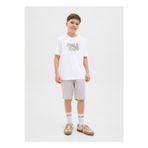 Jack & Jones Baskılı Beyaz Erkek Çocuk T-Shirt 12278350