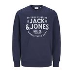 Jack & Jones Baskılı Erkek Sweatshırt 12259862, Lacivert, 10 Yaş